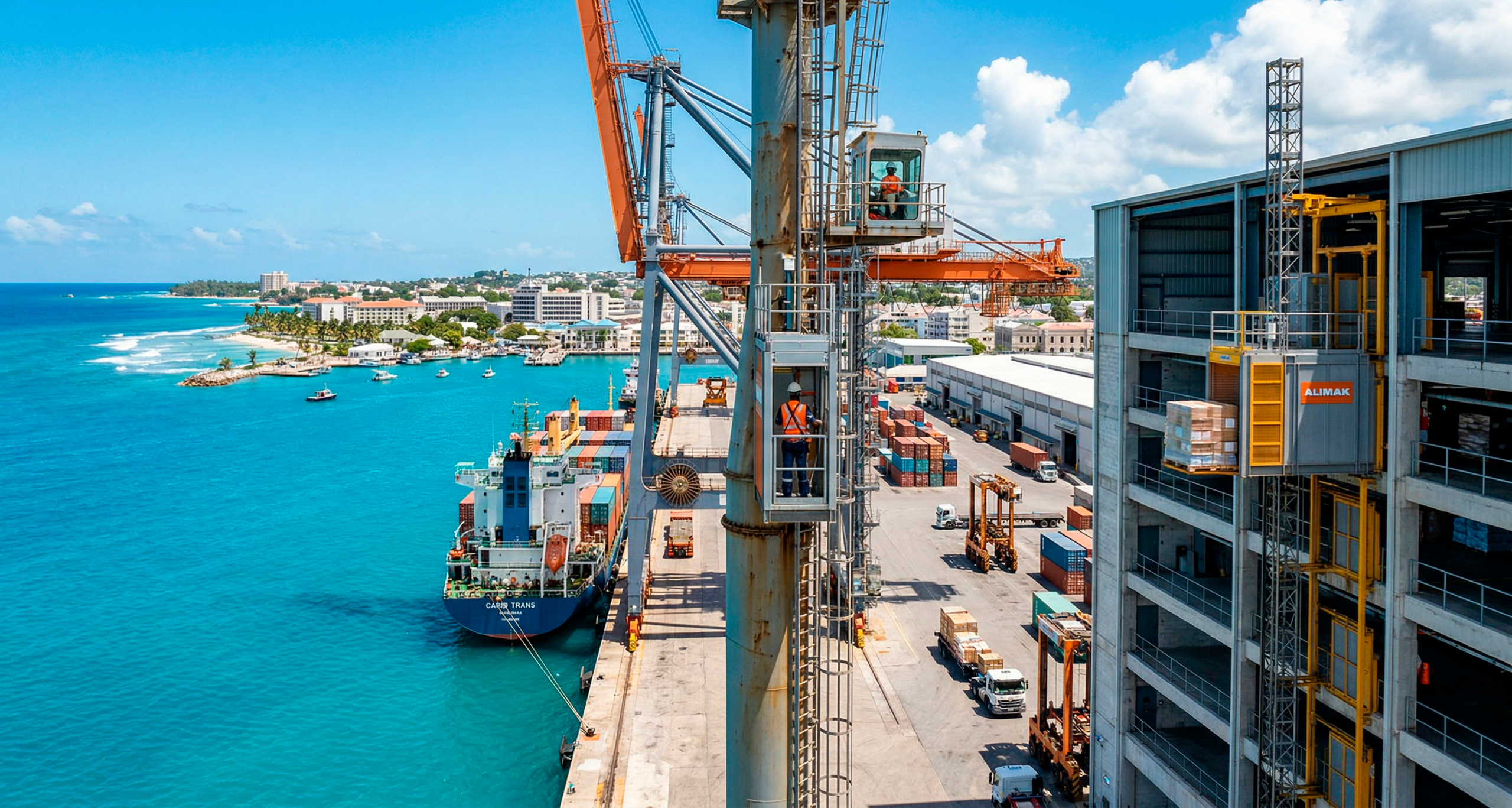 Bridgetown Port crane
