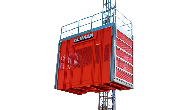 High-rise construction logistics