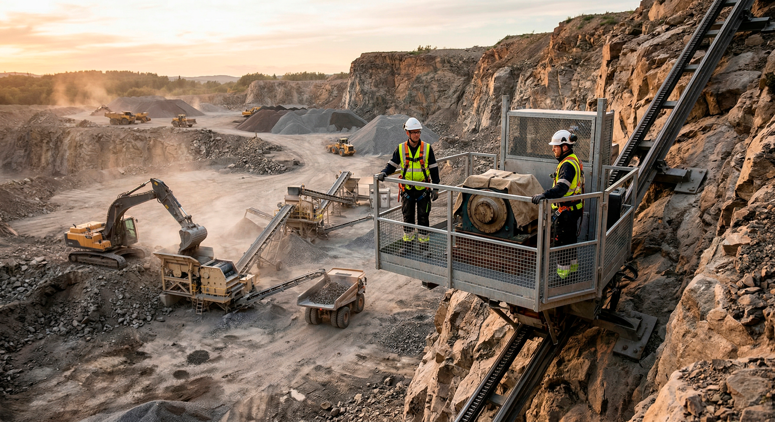 Mining quarry