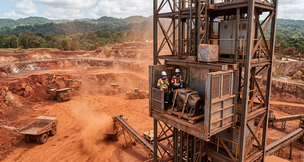 Industrial Elevators for Bauxite Mining Operations in Jamaica