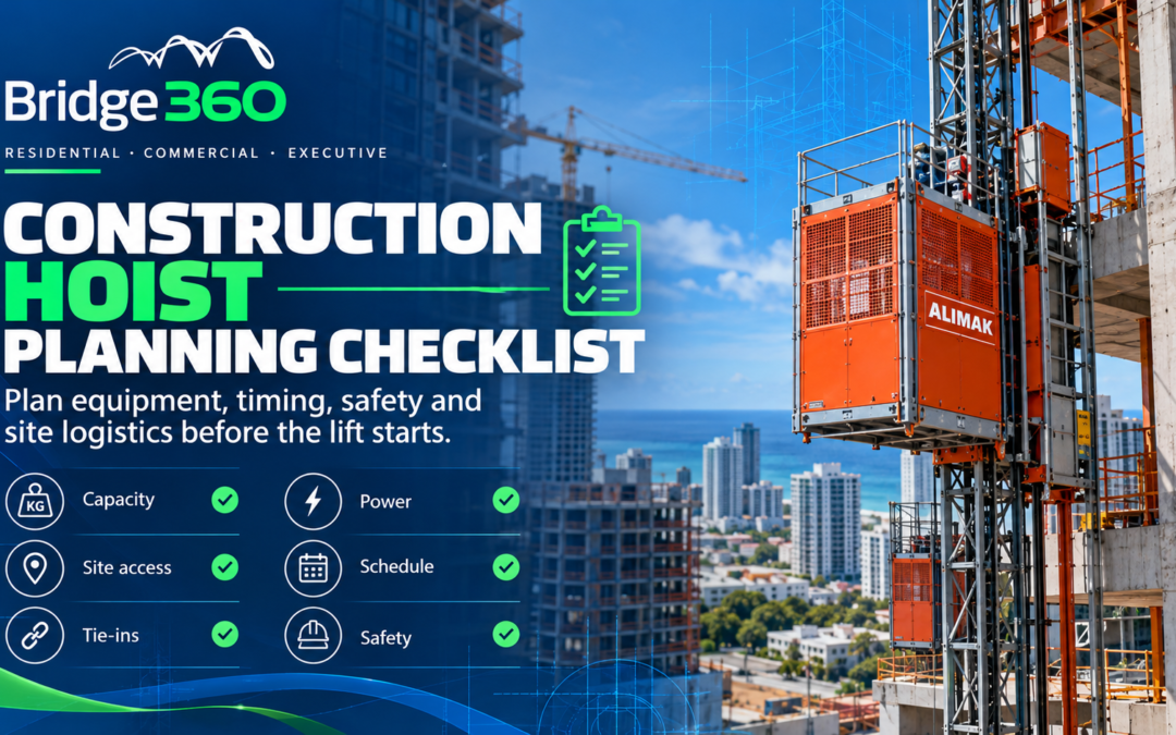 Construction Hoist Planning Checklist
